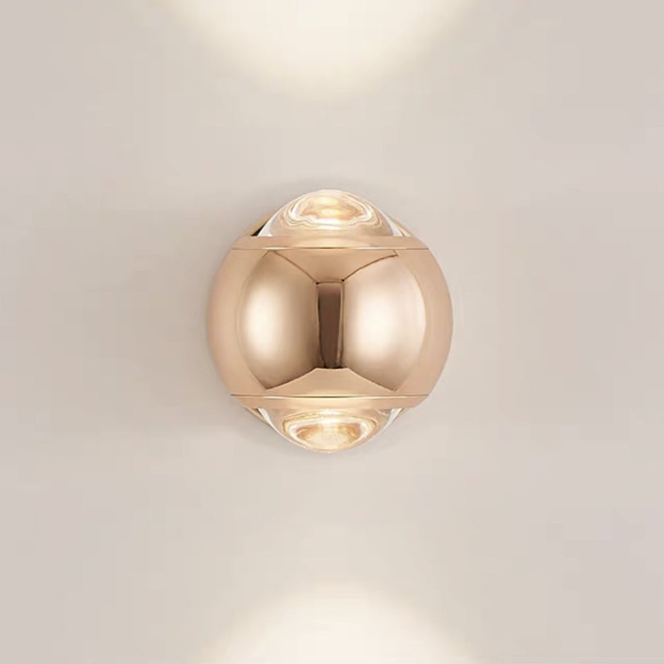 Round Orb Rotatable Glass Wall Lamp
