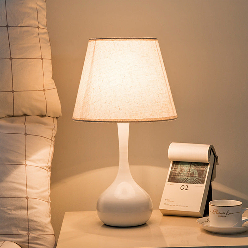 Water Drops Scalloped Round Table Lamp