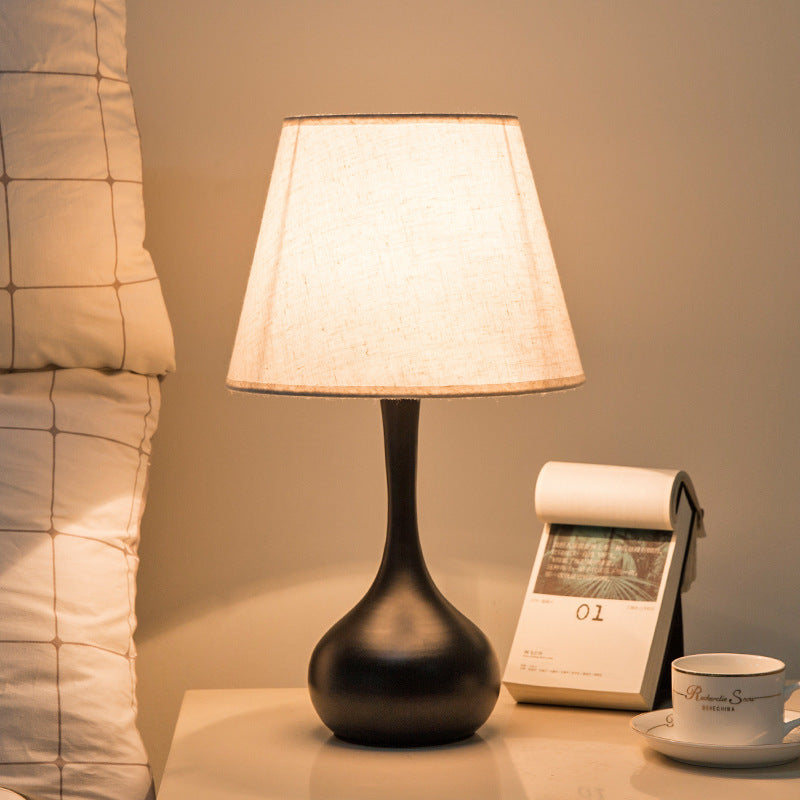 Water Drops Scalloped Round Table Lamp