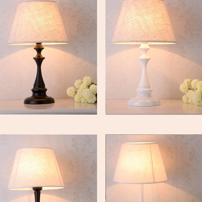 Water Drops Scalloped Round Table Lamp