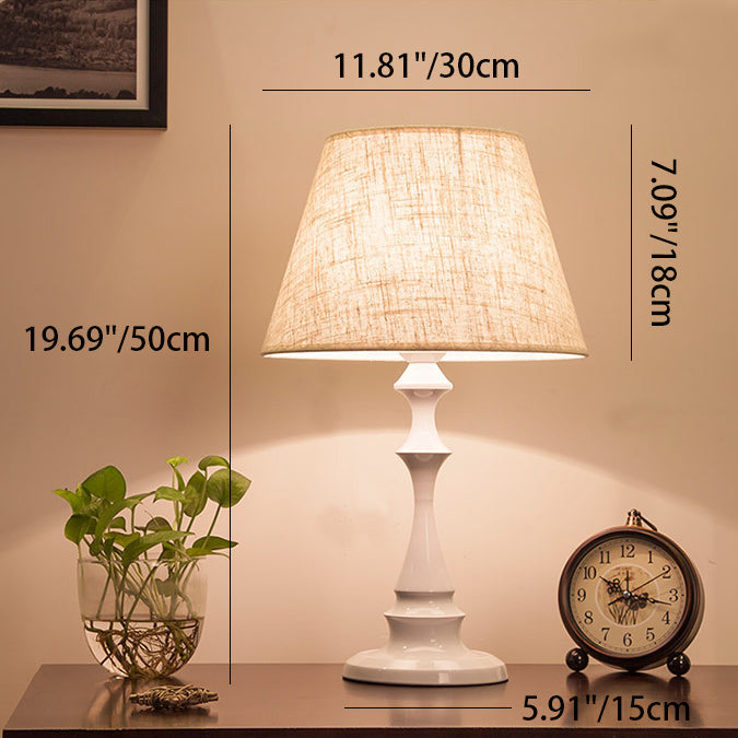 Water Drops Scalloped Round Table Lamp