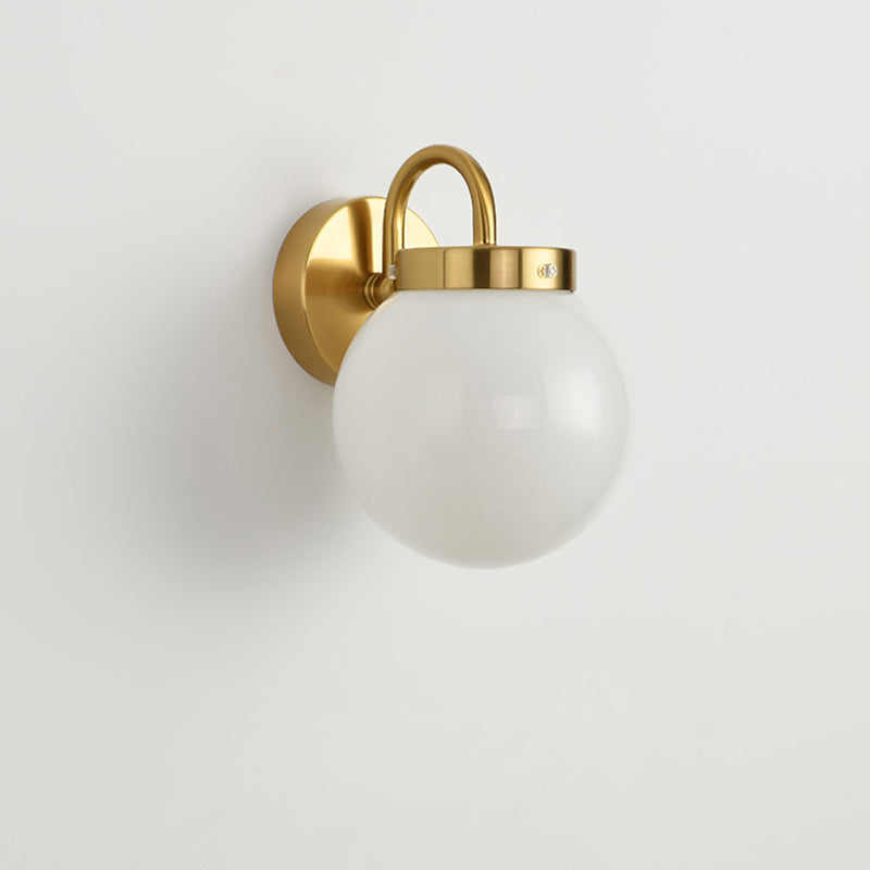 Orb Striped Round Glass Wall Lamp