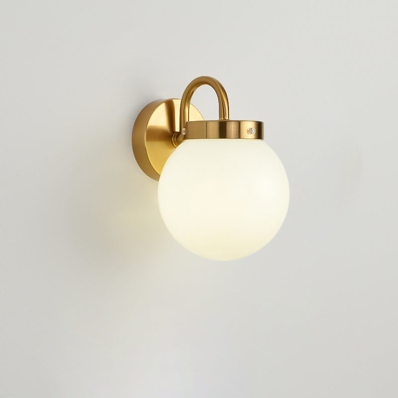 Orb Striped Round Glass Wall Lamp