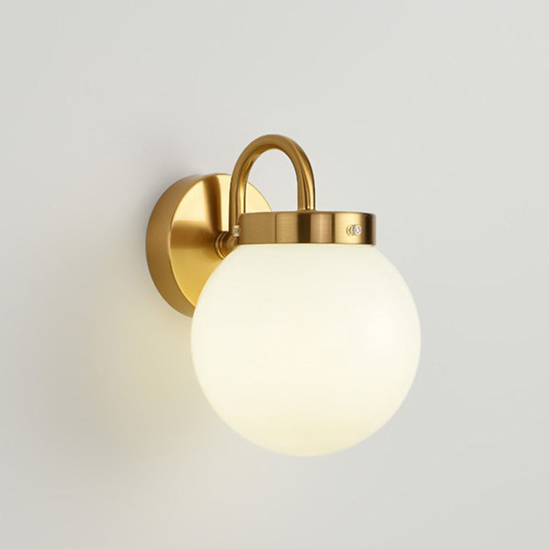 Orb Striped Round Glass Wall Lamp