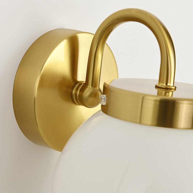 Orb Striped Round Glass Wall Lamp