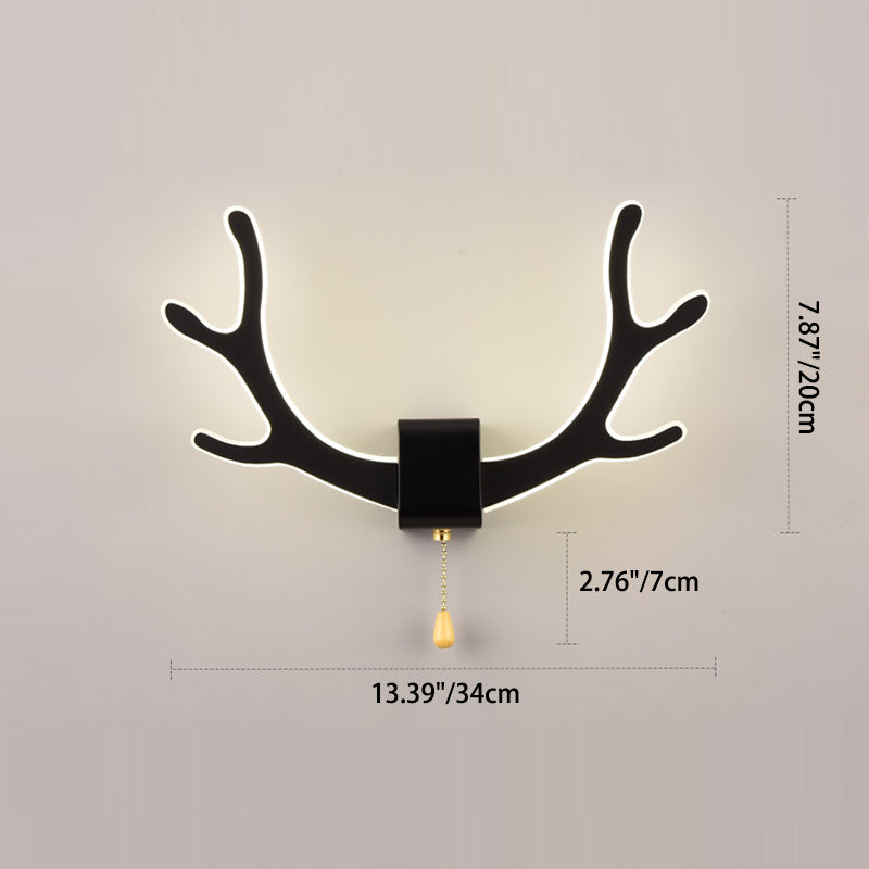 Antler Square Acrylic Iron Wall Lamp