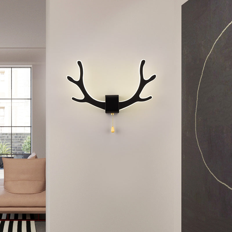 Antler Square Acrylic Iron Wall Lamp