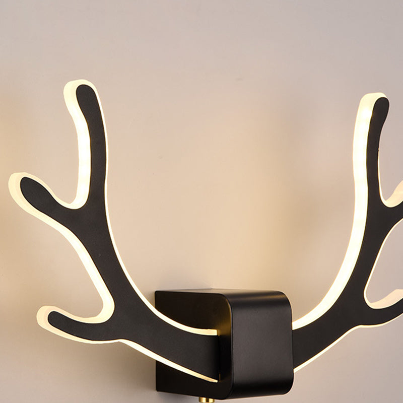 Antler Square Acrylic Iron Wall Lamp