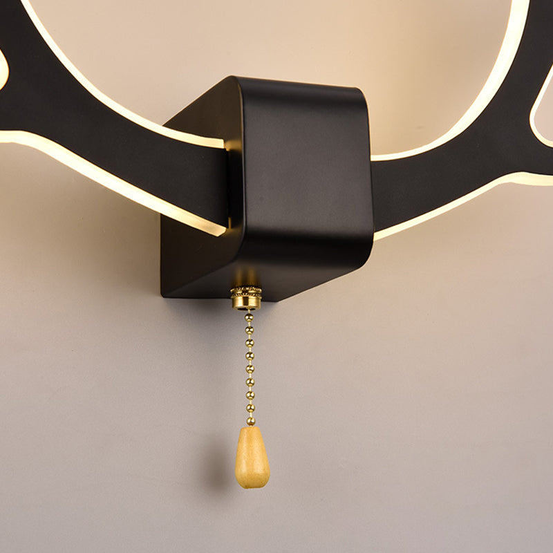 Antler Square Acrylic Iron Wall Lamp