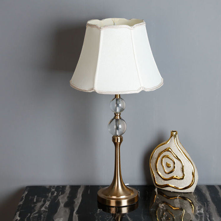 Lace Round Orb Fabric Table Lamp