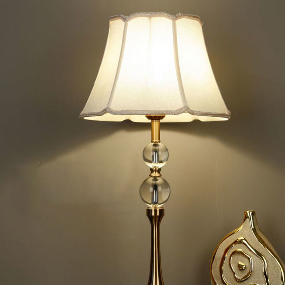 Lace Round Orb Fabric Table Lamp