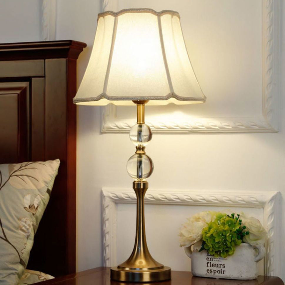 Lace Round Orb Fabric Table Lamp
