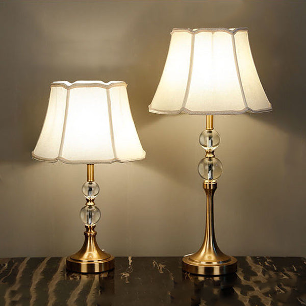 Lace Round Orb Fabric Table Lamp