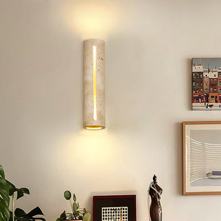 Rectangle Cylinder Hollowed Out 2-Light Wall Lamp
