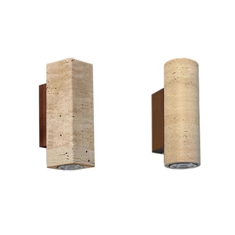 Rectangle Cylinder Hollowed Out 2-Light Wall Lamp