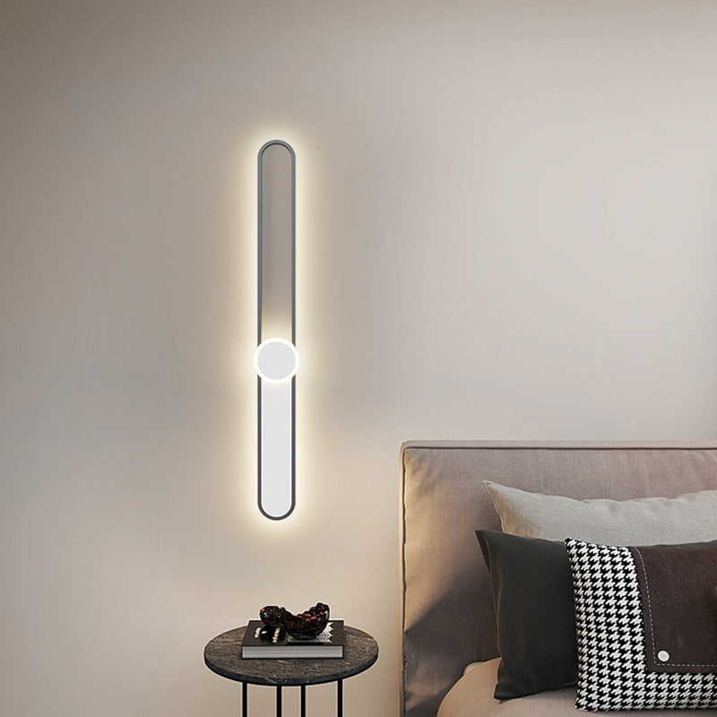 Long Oval Long Bar Wall Lamp