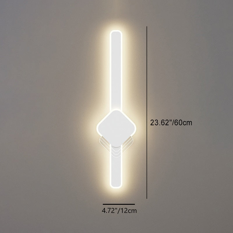 Long Oval Long Bar Wall Lamp