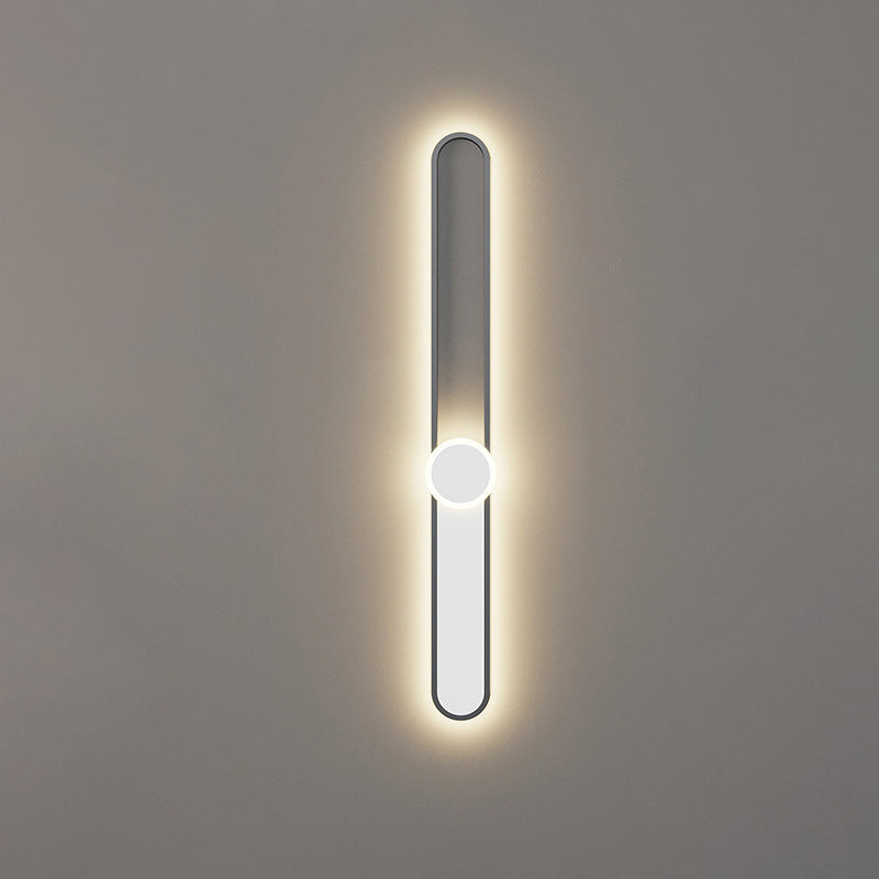 Long Oval Long Bar Wall Lamp