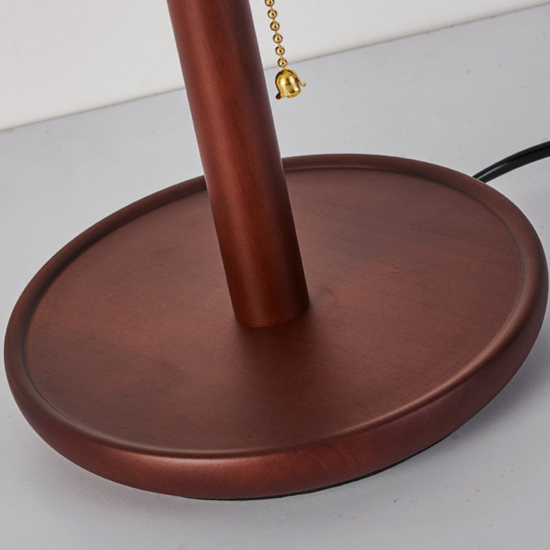 Scalloped Pleated Round PVC Table Lamp