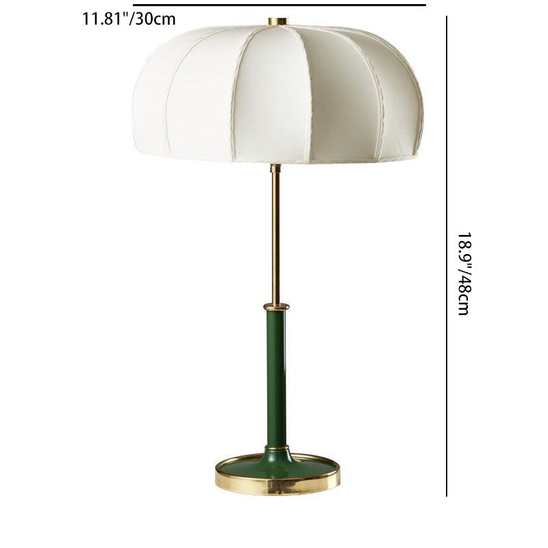 Semi-circular Cylinder Chain Fabric Table Lamp