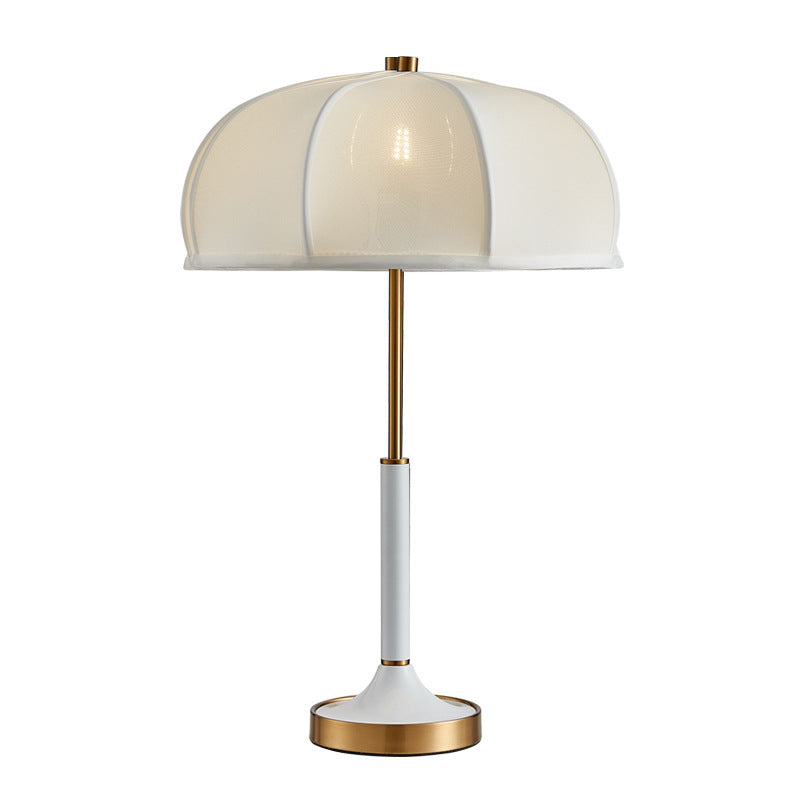 Semi-circular Cylinder Chain Fabric Table Lamp