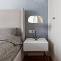 Semi-circular Cylinder Chain Fabric Table Lamp