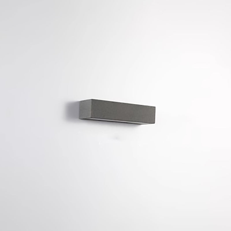 Square Long Acrylic Concrete Outdoor Light