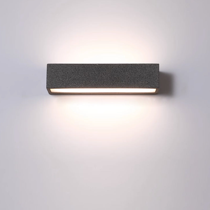 Square Long Acrylic Concrete Outdoor Light