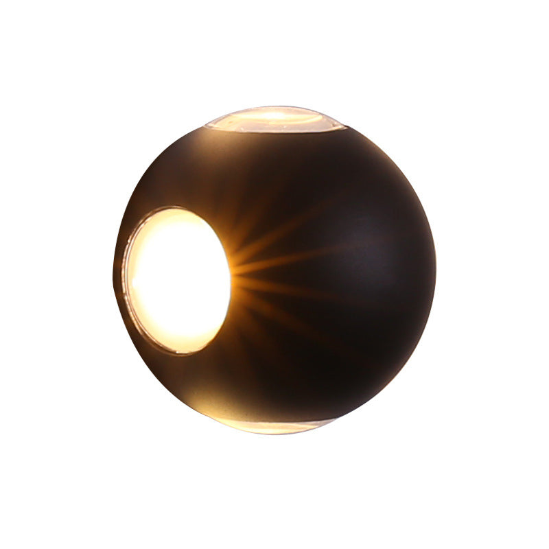 Round Square Orb Lens Outdoor Light