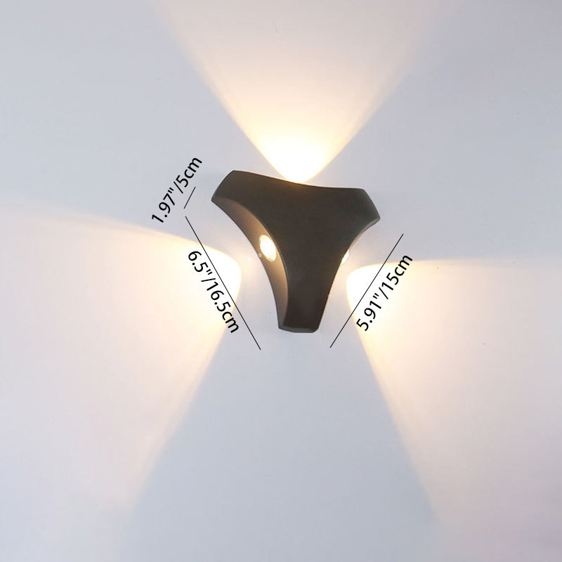 Cross Triangle Hexagon Lens Outdoor Light
