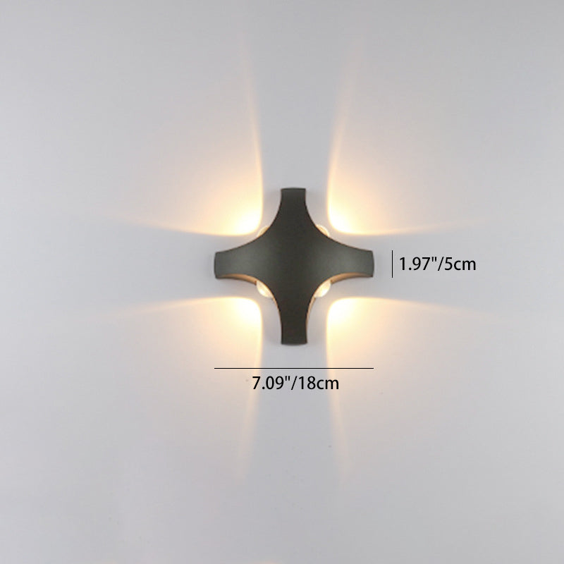 Cross Triangle Hexagon Lens Outdoor Light