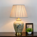 Pleated Scalloped Sunflower Double Table Lamp