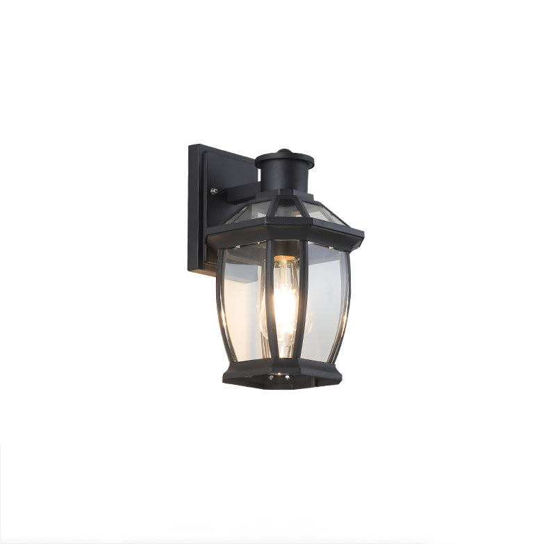 Square Octagon Row Glass Outdoor Light