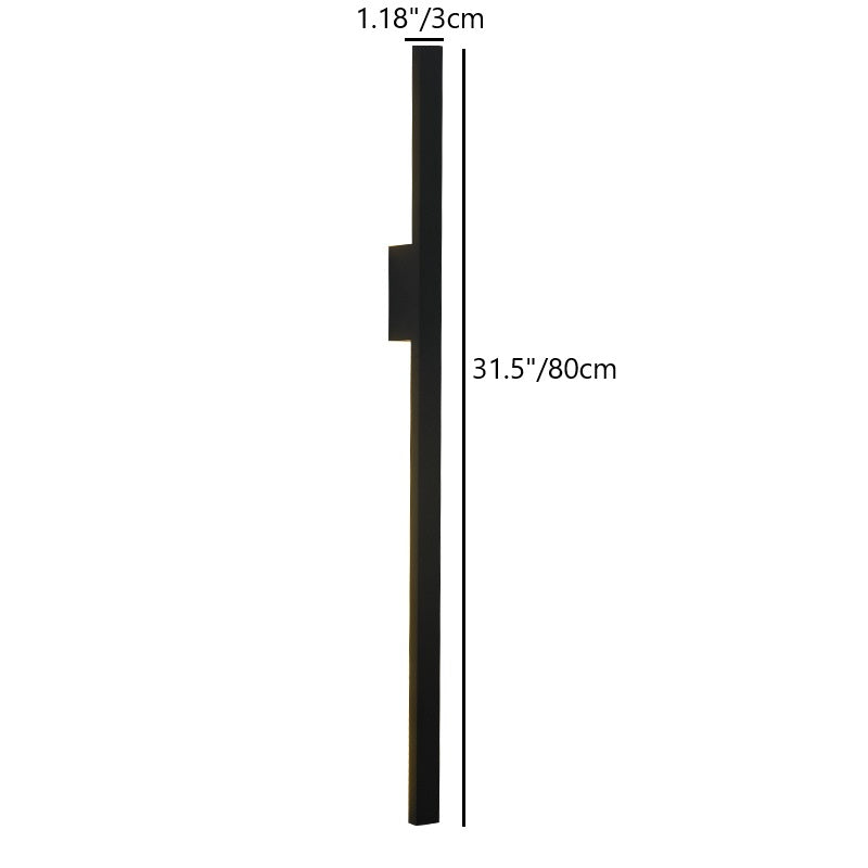 Rectangular Strip PC Aluminum Wall Lamp