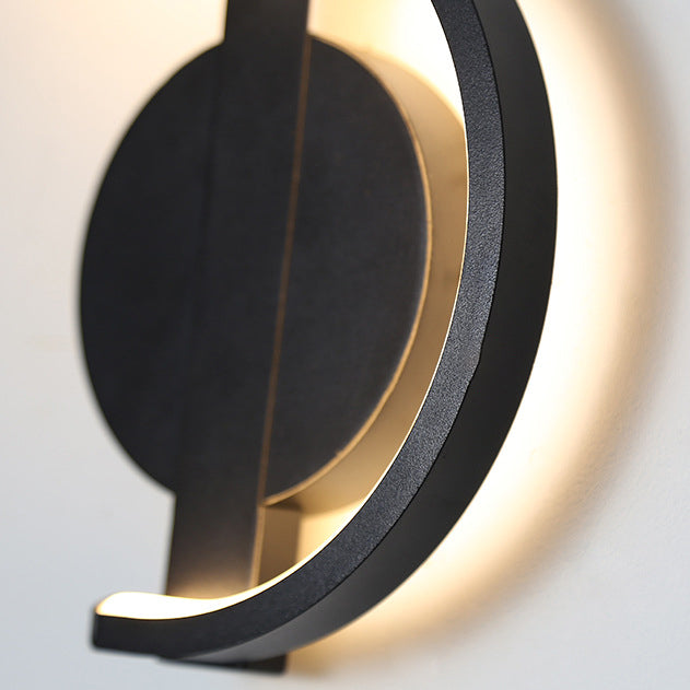 Music Note Shape Line Wall Lamp
