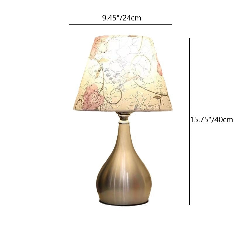 Water Drop Shape Round Table Lamp