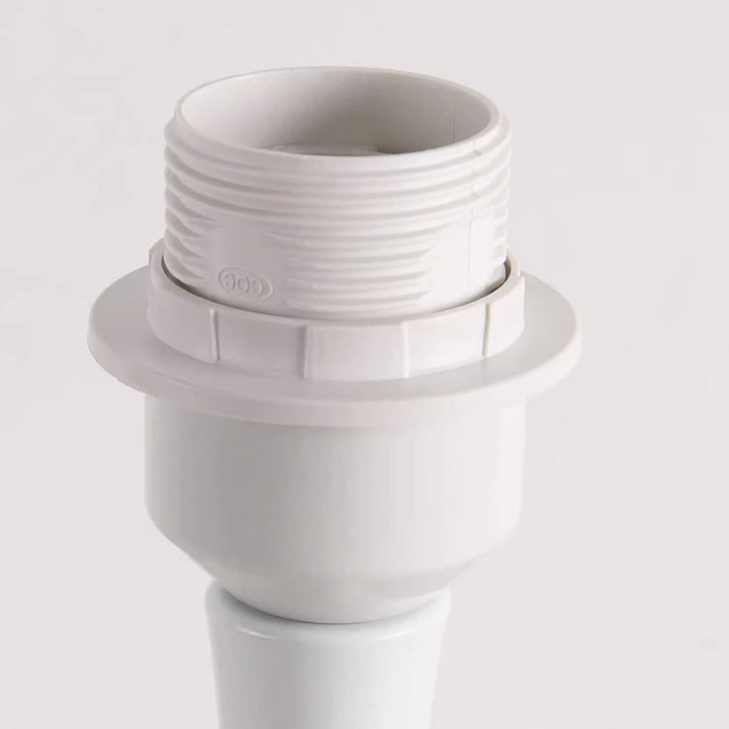 Round Teardrop Shape Scalloped Table Lamp