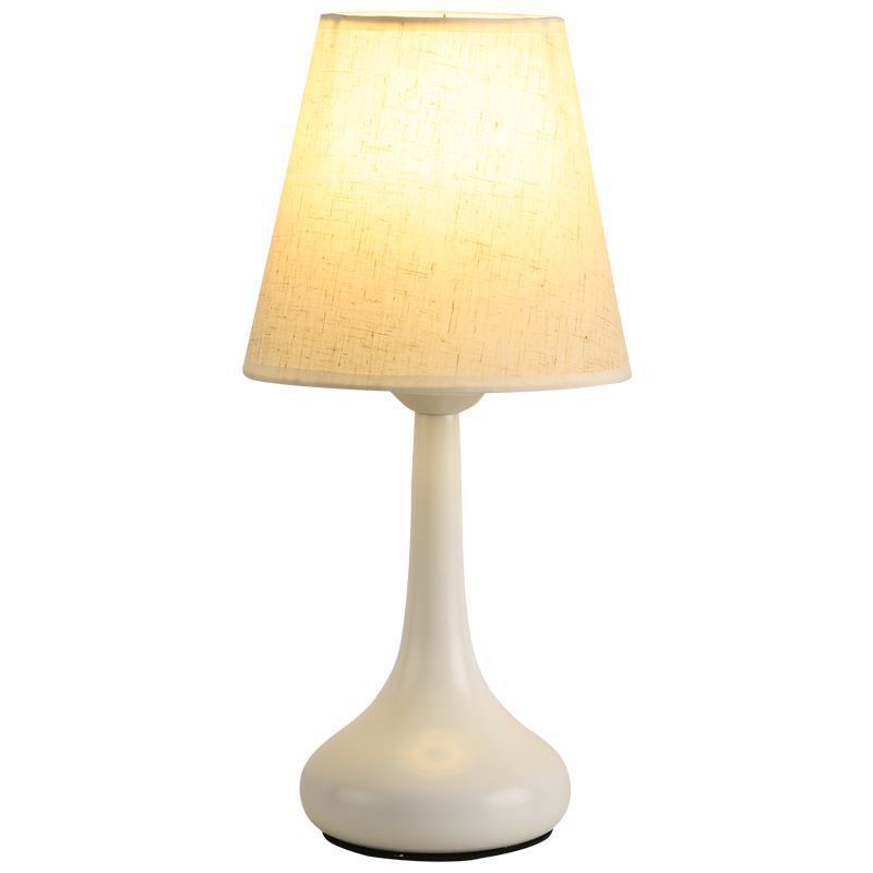 Round Teardrop Shape Scalloped Table Lamp