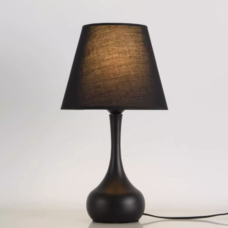 Round Teardrop Shape Scalloped Table Lamp