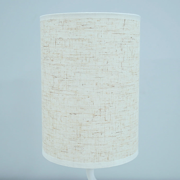 Cylinder Round Stand Fabric Table Lamp