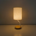 Cylinder Round Stand Fabric Table Lamp