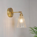 Carved Lattice Cone Flower Wall Lamp