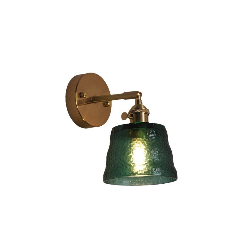Round Cone Glass Iron Wall Lamp