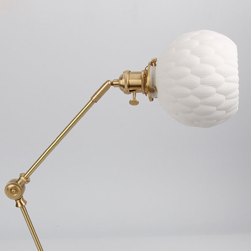 Ball Pinecone Glass Ceramic Wall Lamp