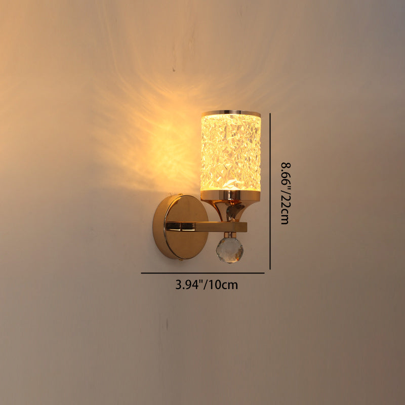 Cylinder Round Half Round Wall Lamp
