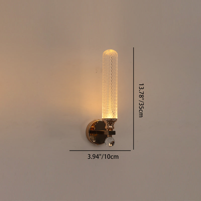 Cylinder Round Half Round Wall Lamp