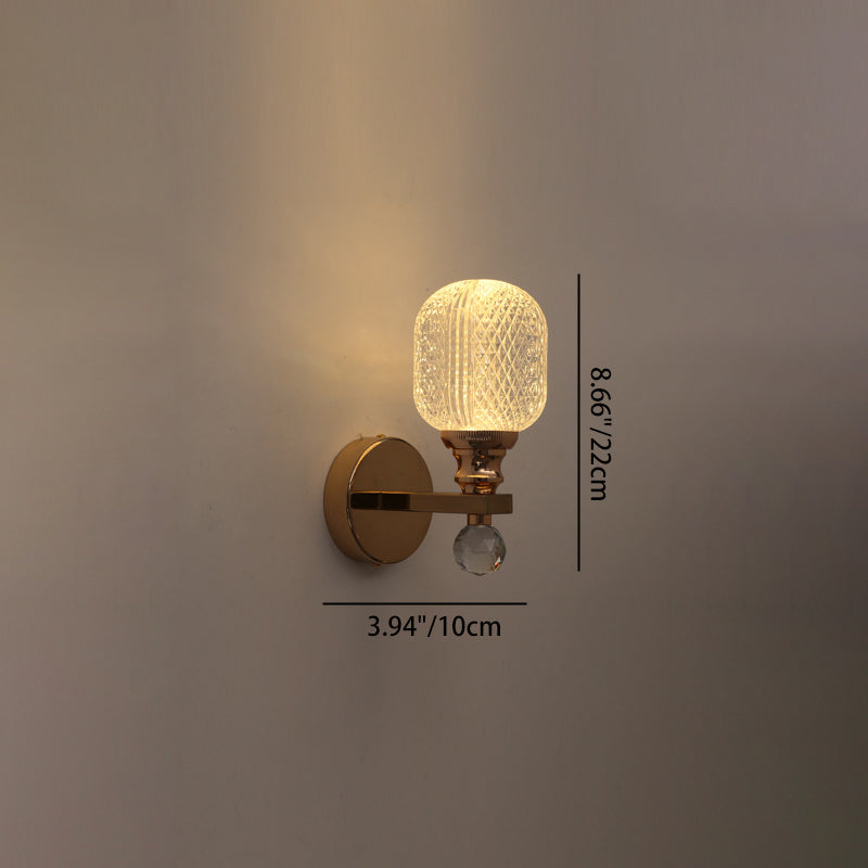 Cylinder Round Half Round Wall Lamp