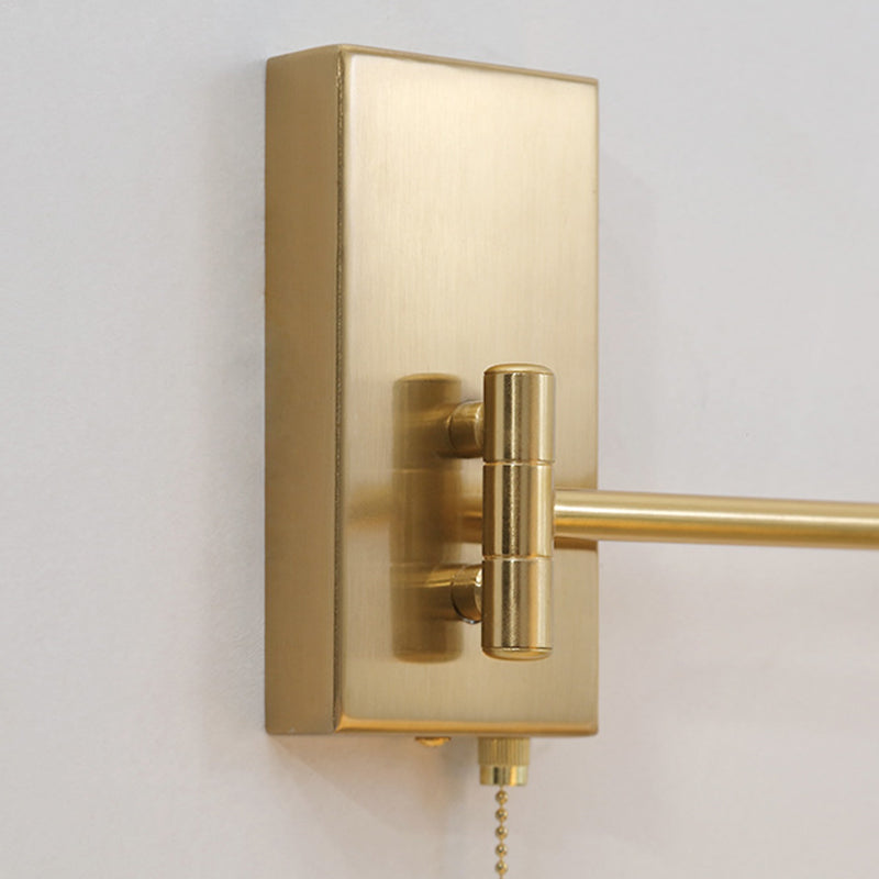 Round Column Rotatable Wood Wall Lamp
