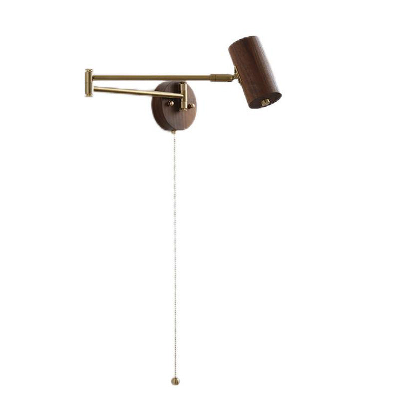 Cylinder Swing Arm Round Wall Lamp