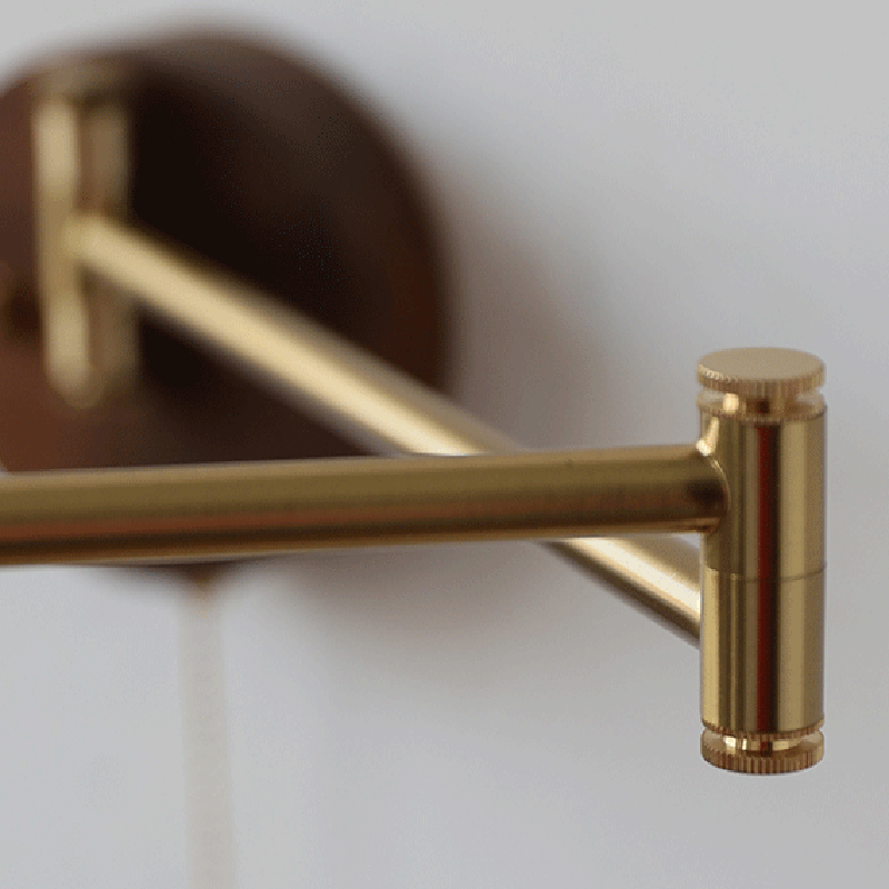 Cylinder Swing Arm Round Wall Lamp